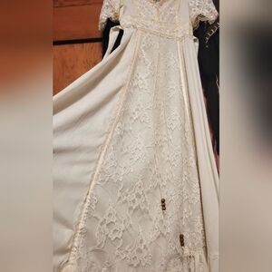 Vintage 60s/70s Cream/Ivory Dress sz small
